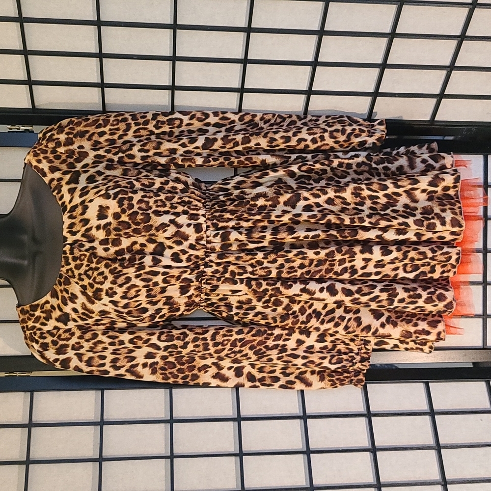 umgee leopard print dress sz S/M
